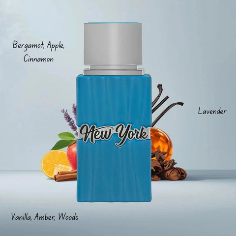 New York Dream Eau de Parfum spray by Hamidi, 100ml bottle, with a sleek design and floral fragrance visible in the image.