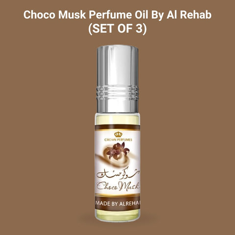Choco Musk 6ml Perfume Oil by Al Rehab | Indulge in the irresistible blend of musk and chocolate. (PACK OF 3) - Intense Oud