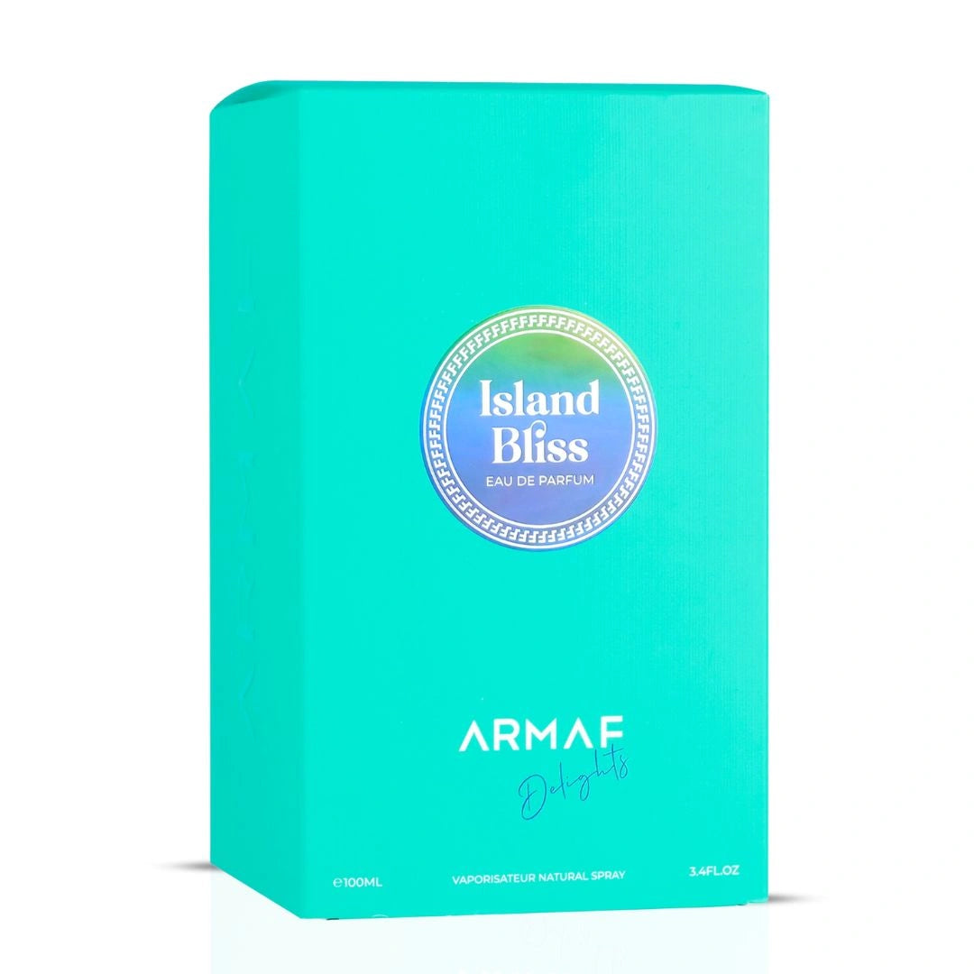 Island Bliss Eau de Parfum Spray 100ml (3.4 oz) by Armaf Delights | A Tropical Serenade of Berries & Cream - Intense Oud