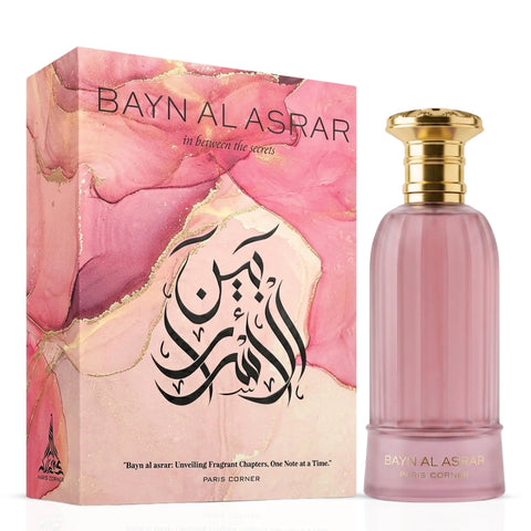 Paris Corner Bayn Al Asrar & Fayora Eau de Parfum bundle, 80ml spray bottles with elegant packaging, showcasing luxurious fragrance options.