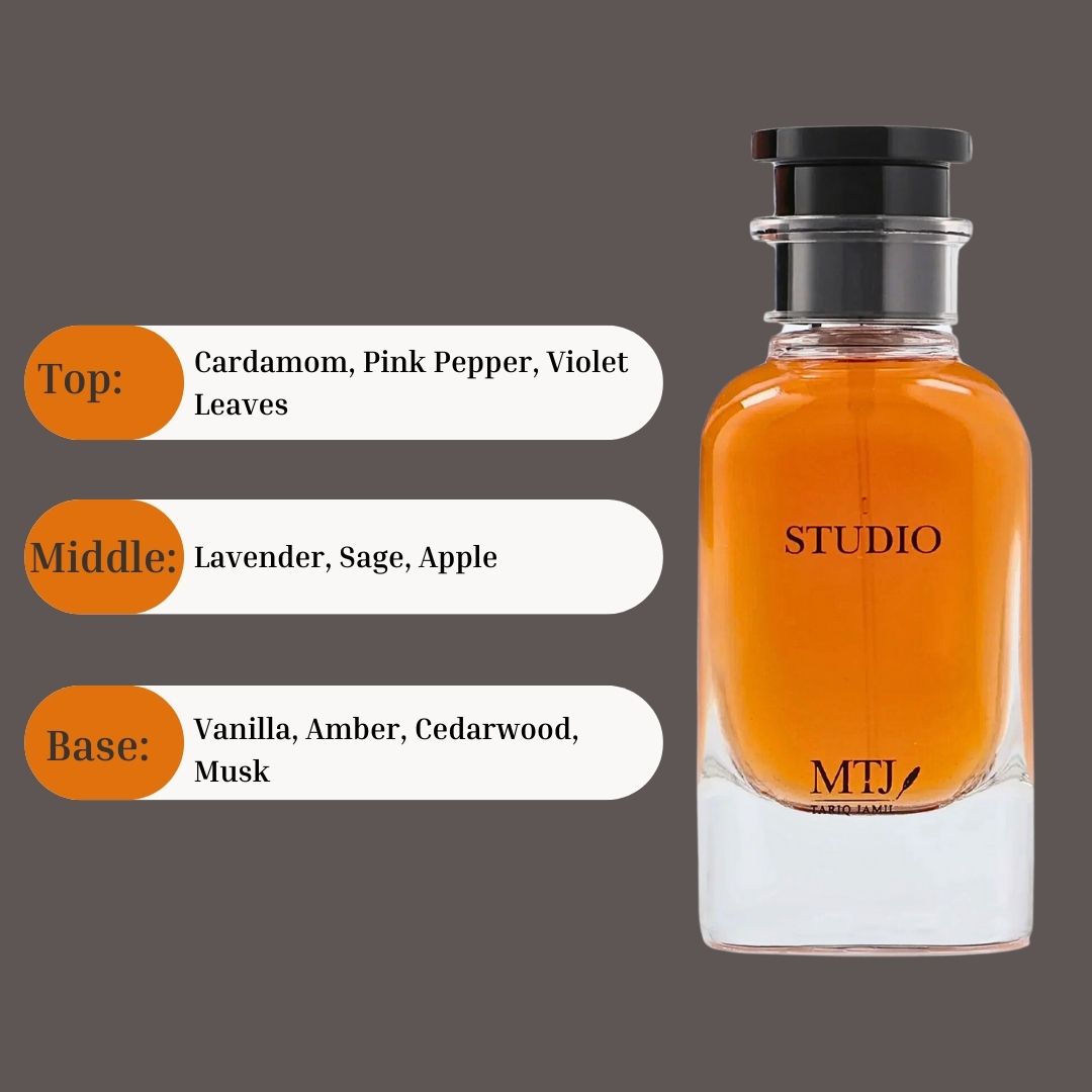 Studio EDP Spray 100ML (3.4 OZ) by MTJ | Long Lasting, Spicy, Musky, Woody, Luxurious Unisex Scent. - Intense Oud