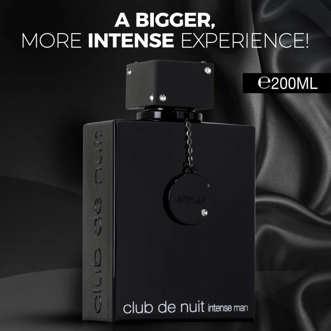 Club De Nuit Intense Man Eau de Parfum Spray 200ml (6.8 oz) by Armaf | First Impression: Electric. Lasting Memory: Legendary. - Intense Oud