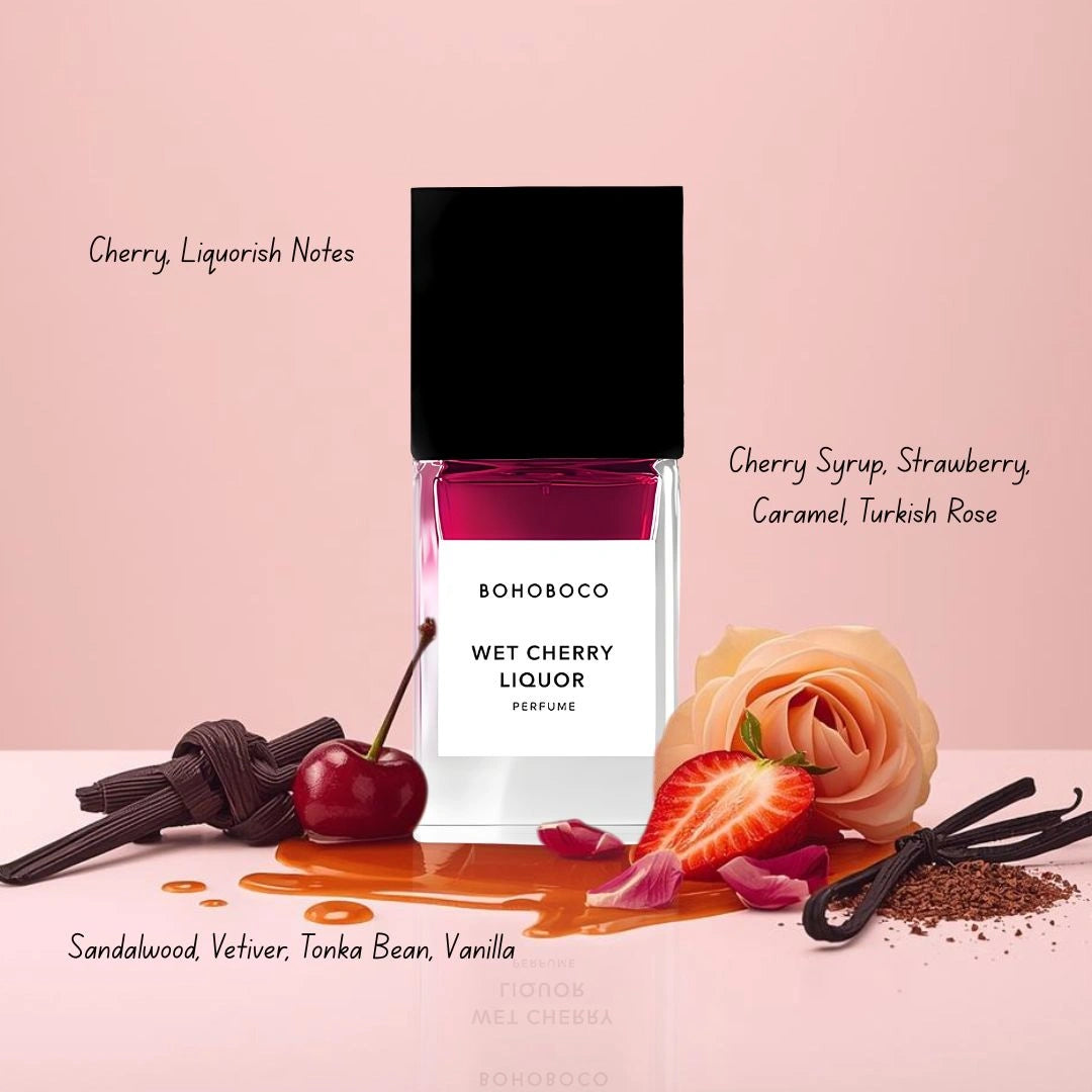 Wet Cherry Liquor Eau de Parfum Spray 50ml (1.7 fl oz) by Bohoboco