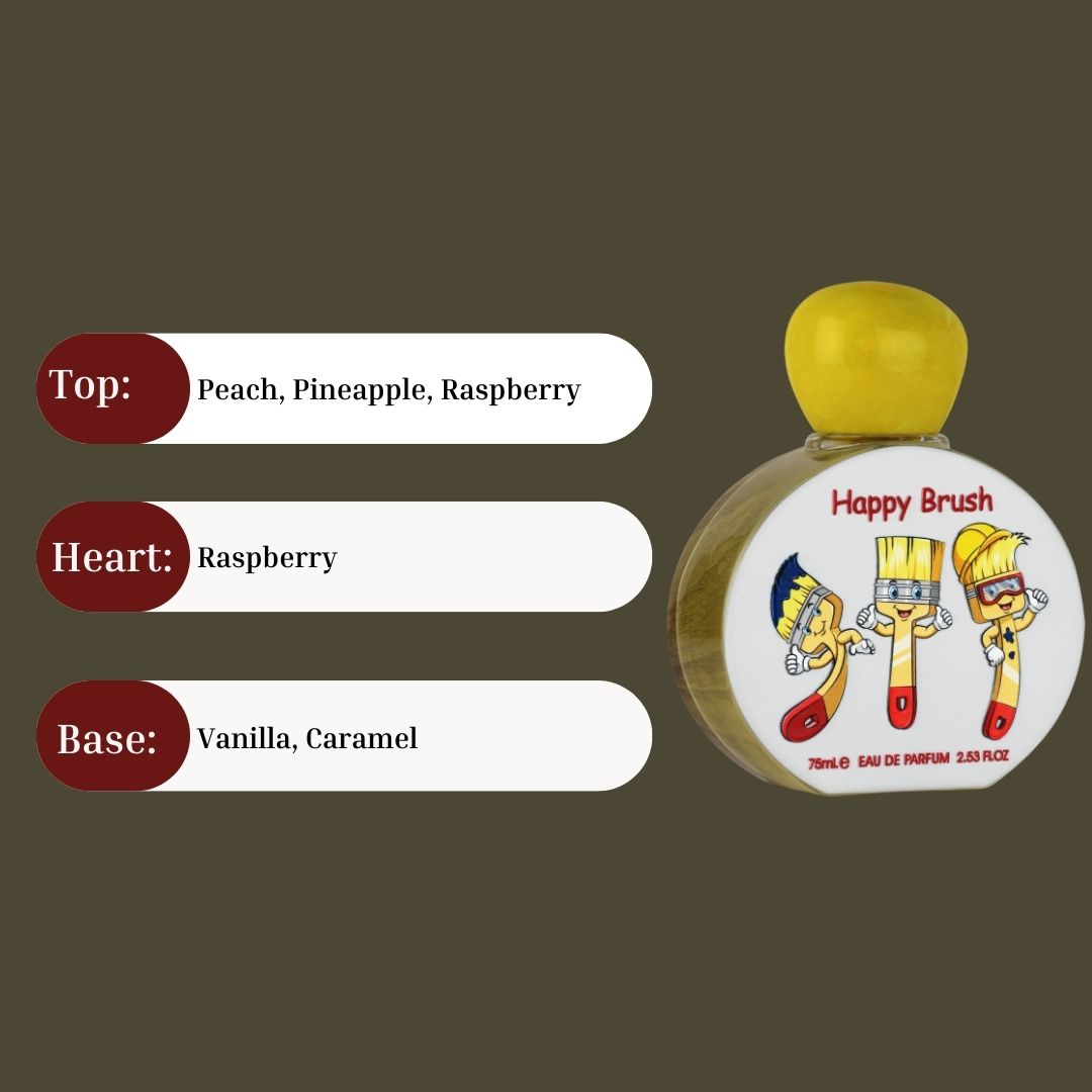 Happy Brush For Kids Eau De Parfum Spray 75ML (2.5 OZ) By Lattafa Pride | Fresh, Fruity, Gourmand Fragrance. - Intense Oud