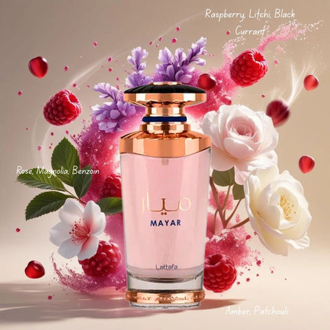 Mayar Eau de Parfum Spray 100ml (3.4 oz) & All Over Spray 150ml (5.07 oz) by Lattafa | Fresh In Every Spray (Bundle) - Intense Oud