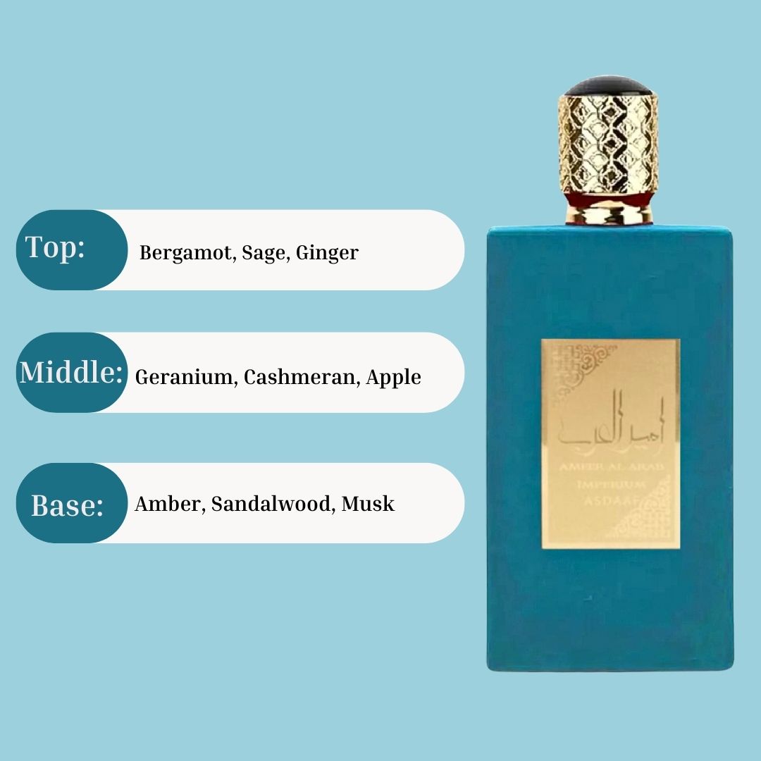 Ameer Al Arab Imperium EDP Spray 100ML (3.4OZ) by Asdaaf | Long Lasting, Refreshing, Sensual Fragrances. - Intense Oud
