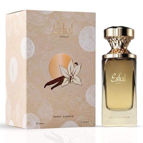Eshal Musk & Eshal Vanilla Eau de Parfum Sprays 100ml (3.4 oz) by Paris Corner (Bundle)