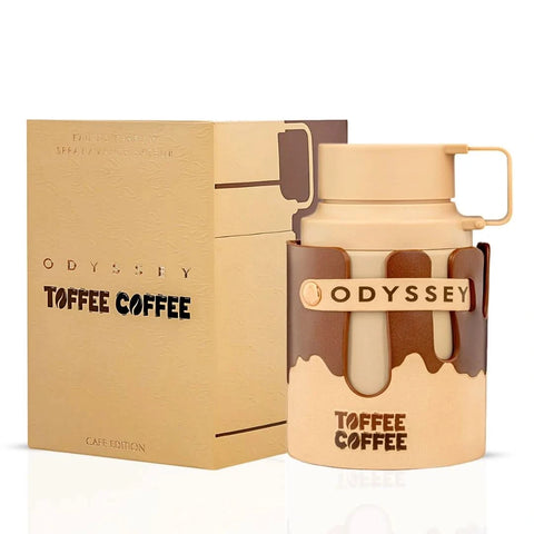 Bundle of two Armaf Eau de Parfum sprays: Toffee Coffee and Black Forest, 100ml each, featuring elegant bottle designs.