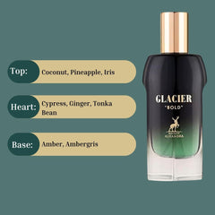 Glacier Bold Eau De Parfum Spray 100ML (3.4 OZ) By Maison Alhambra | Long Lasting, Tropical, Spicy, Luxurious Fragrance. - Intense Oud