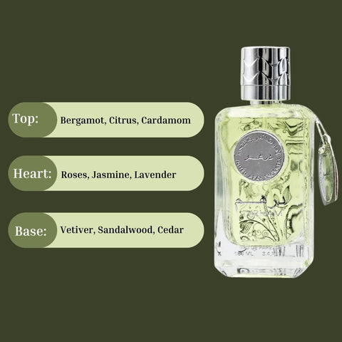 Dirham Eau De Parfum Spray 100ML (3.4 OZ) With Deodorant 50ML By Ard Al Zaafaran | Long Lasting Unisex Scent, Exquisite Aroma. - Intense Oud
