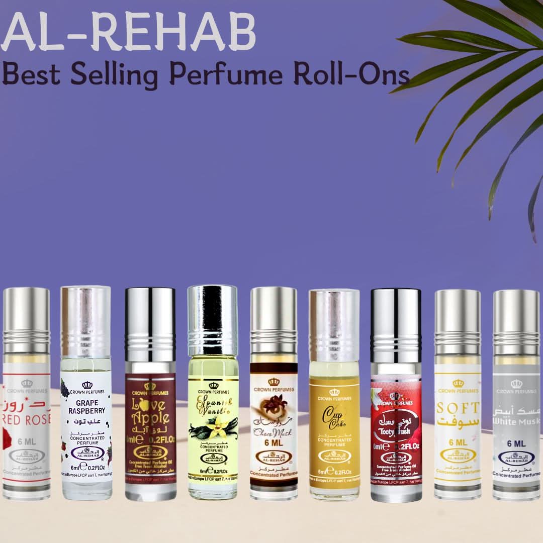 Al Rehab CPO Collection - 6ML (0.2 OZ) Perfume Oils By Al Rehab | A Versatile Collection Of Rich, Gourmand, Fruity, Floral & Musky Scents In Compact Bottles, Perfect For Any Occasion. (Pack of 9) - Intense Oud