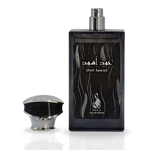 Oud Aswad EDP Spray 100ML (3.4 OZ) By RISALA | An Opulent Blend Of Luxurious, Spicy, Woody & Floral Fragrance. - Intense Oud