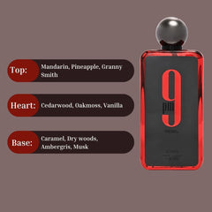 9PM Rebel Eau De Parfum Spray 100ML (3.4 OZ) By Afnan | Fruity Freshness Meets Woody Sweetness. - Intense Oud