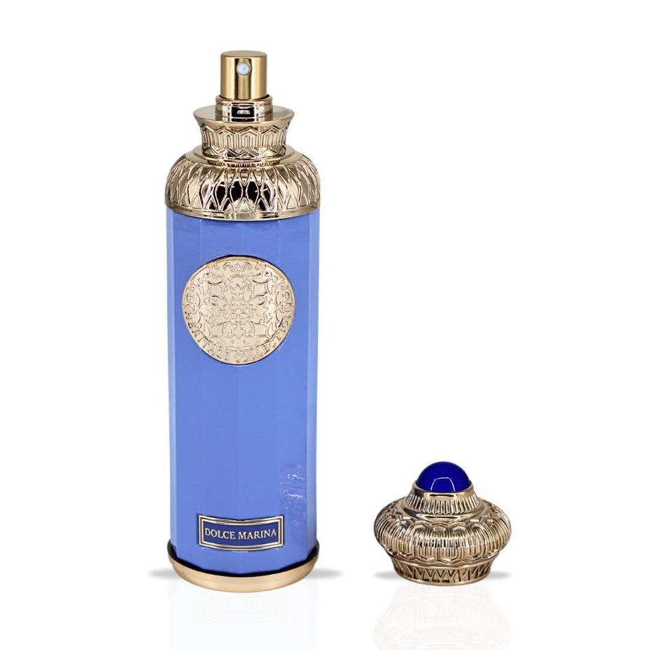 Dolce Marina Eau de Parfum spray by Surrati, 140ml bottle with elegant packaging, showcasing the fragrance design.