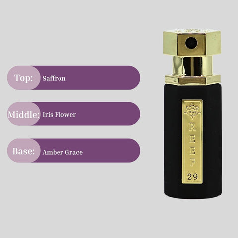 MINI Reef 29 EDP Spray 15ML (0.50 OZ) by Reef Perfumes | Long Lasting & Luxurious Fragrances. - Intense Oud