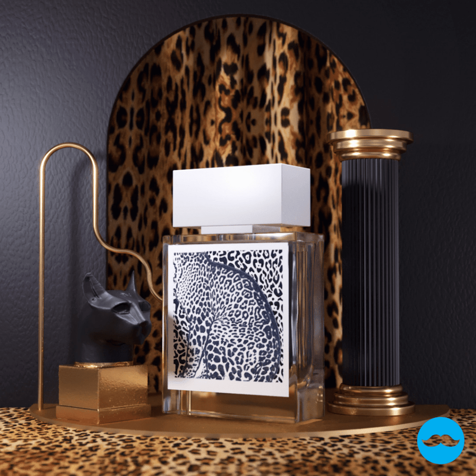 Rasasi Rumz Al Rasasi 9453 Pour Elle women’s EDP perfume bottle, 50ml, with elegant leopard design and floral details.
