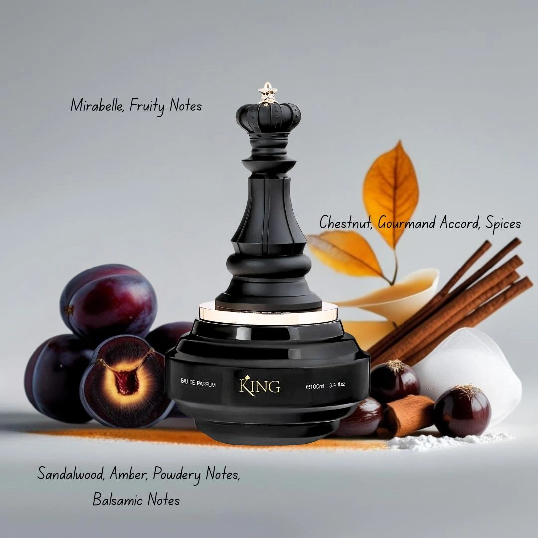 King Check Mate Eau de Parfum Spray 100ml (3.4 oz) by Armaf | Decadent as Dessert, Refined as Royalty - Intense Oud