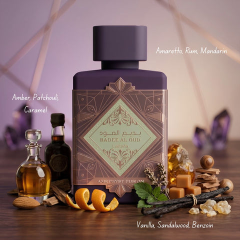 Bade'e Al Oud Amethyst Fusion Eau de Parfum Spray 100ml (3.4 oz) by Lattafa