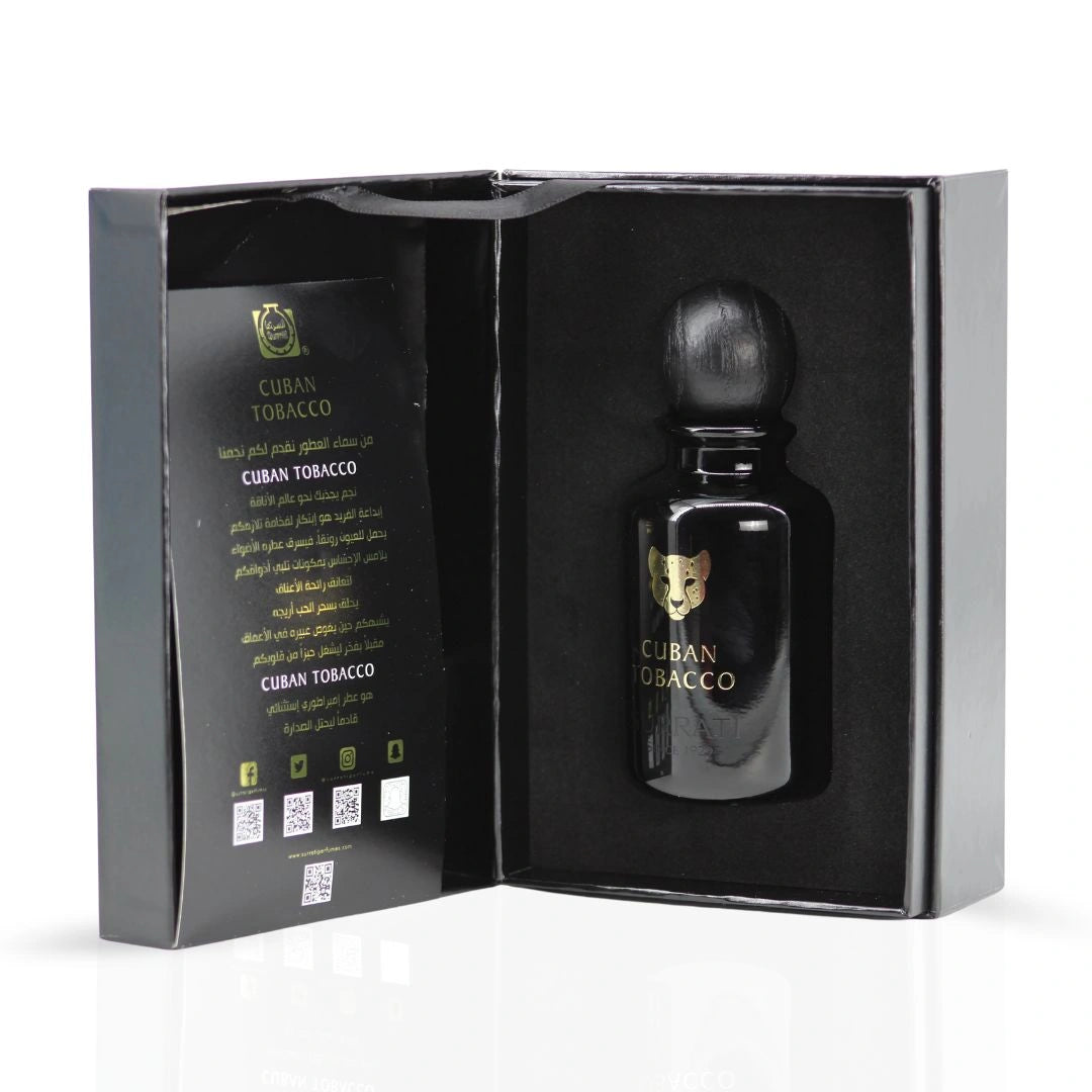 Cuban Tobaco Extrait de Aoud 100ml (3.4 oz) by Surrati | Spiced Florals & Smoky Woods in Perfect Balance - Intense Oud