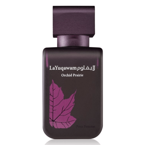 La Yuqawam Orchid Prairie Women EDP-75 ML (2.5 oz) by Rasasi (WITH VELVET  POUCH)