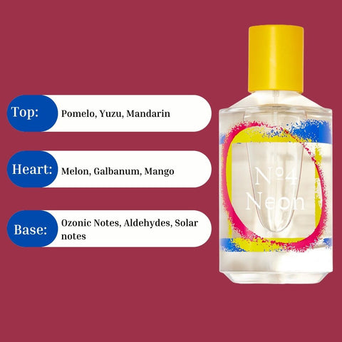 No. 4 Neon Eau De Parfum Spray 100ML (3.3 OZ) by Thomas Kosmala Paris (Velvet Pouch) - Intense Oud
