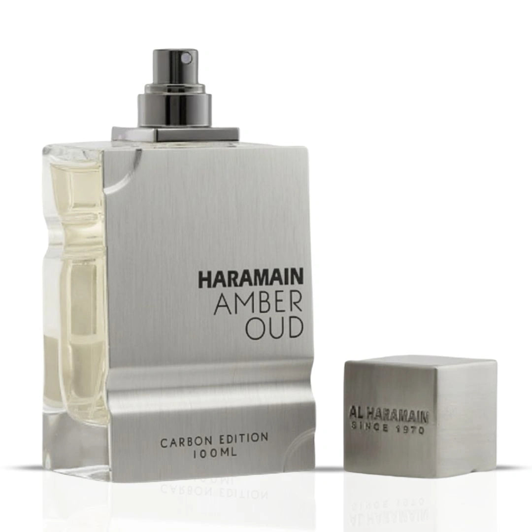Amber Oud Carbon Edition Eau de Parfum Spray 100ml (3.4 oz) by Al Haramain - Intense Oud