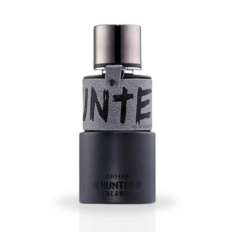 Hunter Intense for Men EDP spray by Armaf, 100ml, featuring a long-lasting, exotic masculine scent with signature fragrance notes.