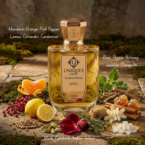 Beril Extrait de Parfum Spray 100ml (3.4 oz) by Unique'e Luxury
