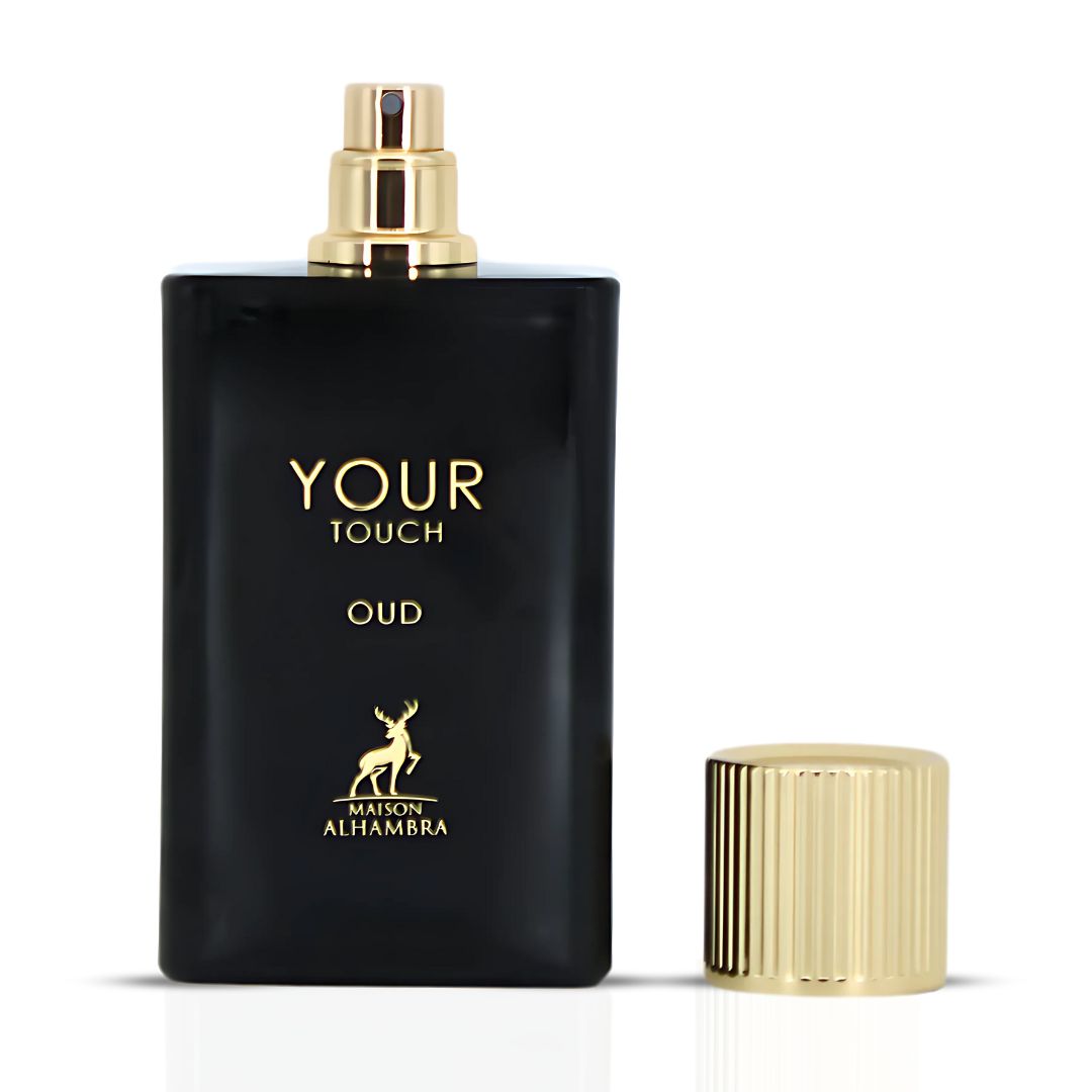 Your Touch Oud Eau De Parfum Spray 100ML (3.4 OZ) by Maison Alhambra | A Rich Blend of Honey, Oud & Smoky Tobaco with a Woody Finish. - Intense Oud