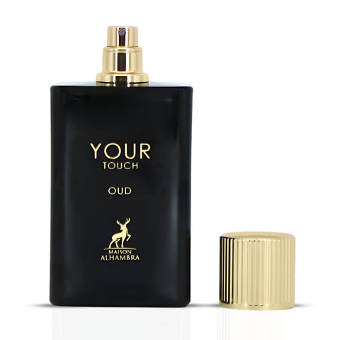 Your Touch Oud Eau De Parfum Spray 100ML (3.4 OZ) by Maison Alhambra | A Rich Blend of Honey, Oud & Smoky Tobaco with a Woody Finish. - Intense Oud