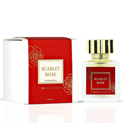 Flower Scents Timeless Sakura & Scarlet Rose Eau de Parfum bundle with two 65ml spray bottles featuring floral scents.