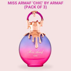 Miss Armaf Chic EDP Spray 100ML (3.4 OZ) By Armaf | Experience The Elegance & Charm Of This Refreshing Scent. (PACK OF 3) - Intense Oud