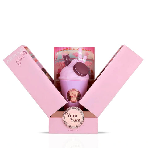 Yum Yum Eau de Parfum Spray 100ml (3.4 oz) by Armaf Delights | Like a Cherry Milkshake With a Floral Swirl - Intense Oud