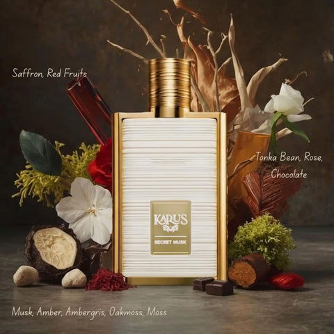 AUCTION Karus Secret Musk Eau de Parfum Spray 100ml (3.4 oz) by Khadlaj (Velvet Pouch)