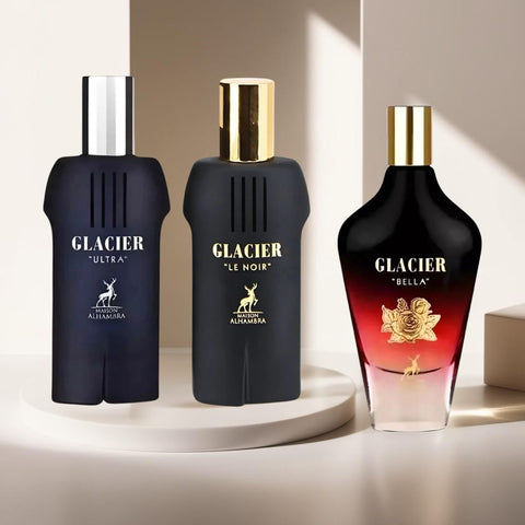 Glacier Le Noir, Ultra, Bella EDP Sprays - 100ML (3.4 OZ) By Maison Alhambra | An Intriguing Mix of Confidence & Effortless Sophistication. (ULTIMATE COLLECTION) - Intense Oud