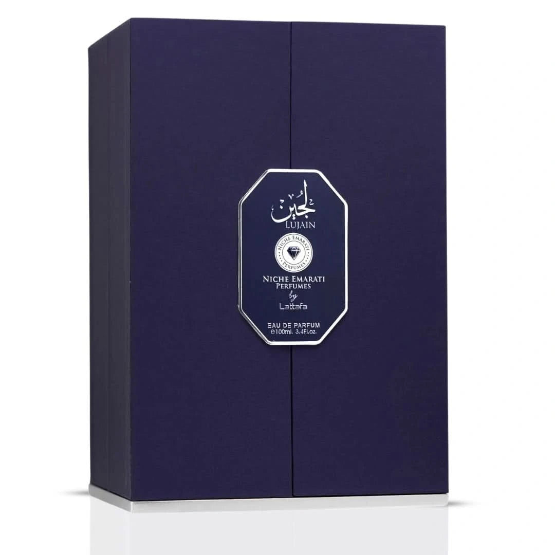 Niche Emarati Lujain Eau de Parfum Spray 100ml (3.4 oz) by Lattafa - Intense Oud
