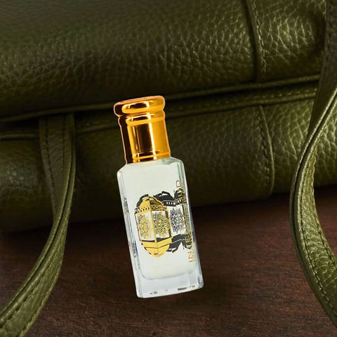 Lady Mile Aphrodisiac and Vanilla Rose perfume oils bundle by Intense Oud in black gift box, featuring two 12ml perfume oil bottles.