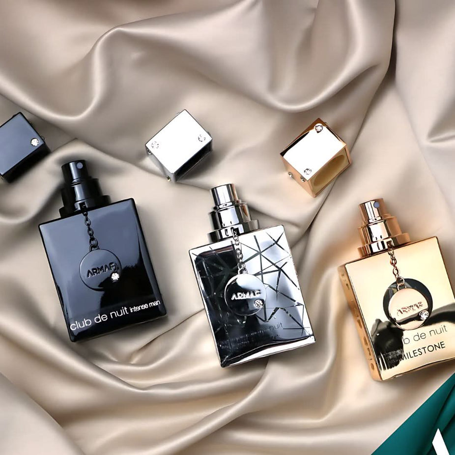 Armaf Club De Nuit Collector's Pride 3-piece Eau de Parfum spray gift set with three 30ml bottles, elegant packaging.
