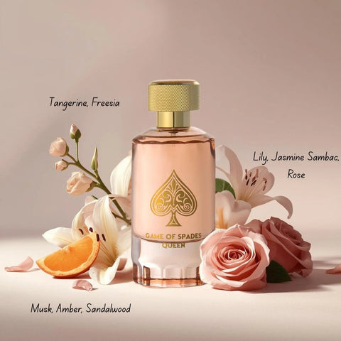 Game of Spades Queen Eau de Parfum Spray 90ml (3.0 oz) by Jo Milano Paris - Intense Oud