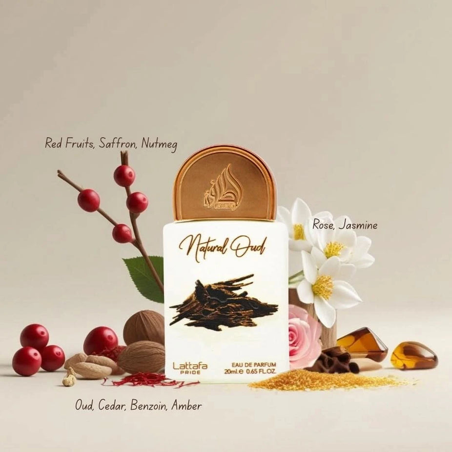 Lattafa Pride Eau de Parfum Gift Set with five 20ml bottles, featuring the collection No.2 in a stylish gift box.