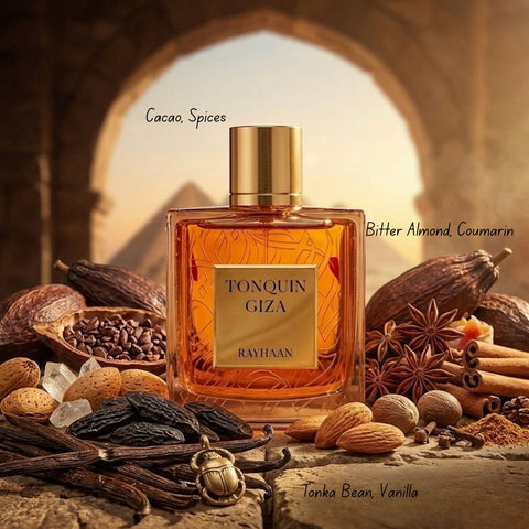 AUCTION Rayhaan Tonquin Giza Eau de Parfum Spray 100ml (3.4 oz) by Rayhaan (Velvet Pouch)