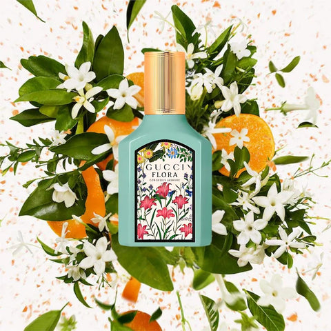 Gucci Flora Gorgeous Jasmine Eau de Parfum Spray 30ml (1.0 oz) | Where Radiant Florals Meet Bold Femininity - Intense Oud
