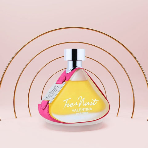 Armaf Tres Nuit Pour Homme and Valentina Pour Femme Eau de Parfum bundle, 100ml spray bottles with elegant packaging visible.
