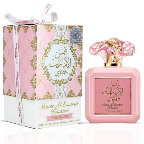 The Show Magnifique by Paris Corner & Pink Blush Shams Al Emarat Khususi by Ard Al Zaafaran Eau de Parfum Sprays 100ml (3.4 oz) (Bundle)