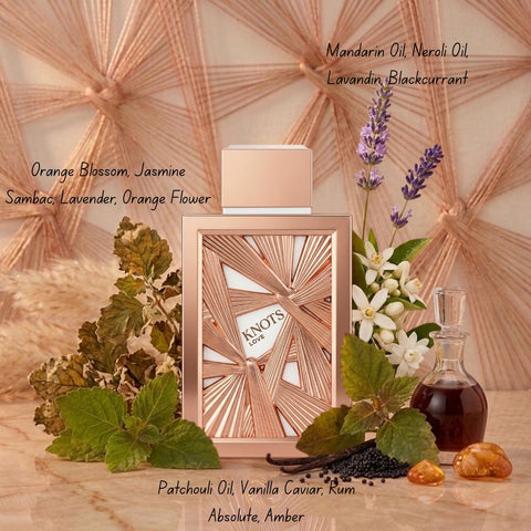 Knots Love Eau de Parfum Spray 100ml (3.4 oz) by Aura by Aura (Velvet Pouch)