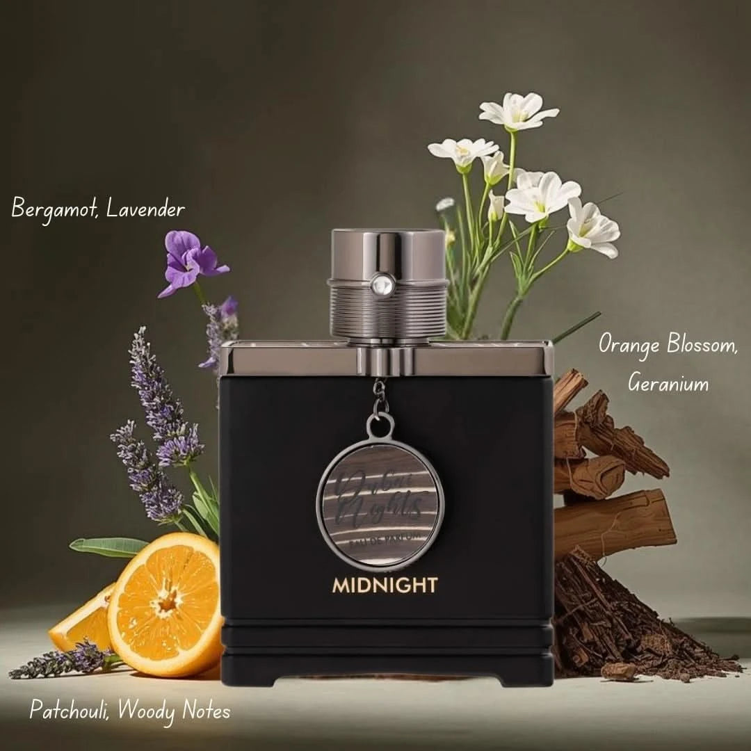 Dubai Nights Midnight Eau de Parfum Spray 100ml (3.4 oz) by Armaf