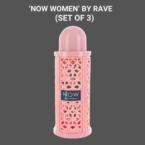 NOW WOMEN EDP Spray 100ML (3.4 OZ) by RAVE | Long Lasting, Luxurious & Feminine Scents. (PACK OF 3) - Intense Oud