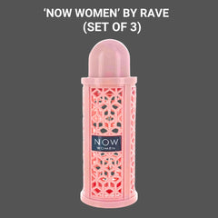 NOW WOMEN EDP Spray 100ML (3.4 OZ) by RAVE | Long Lasting, Luxurious & Feminine Scents. (PACK OF 3) - Intense Oud