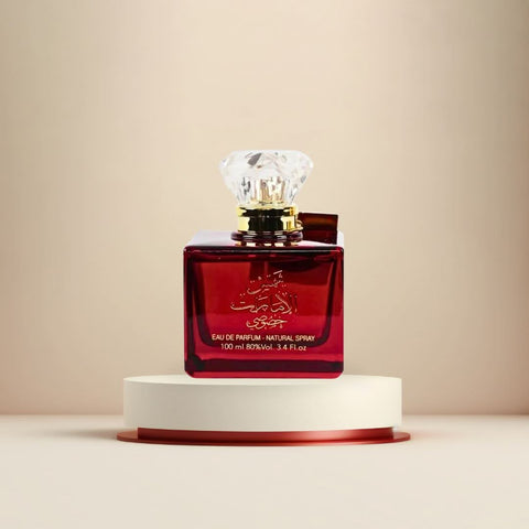 Bundle of two Ard Al Zaafaran Khususi Eau de Parfum sprays, 100ml each, featuring floral and oriental fragrance bottles.