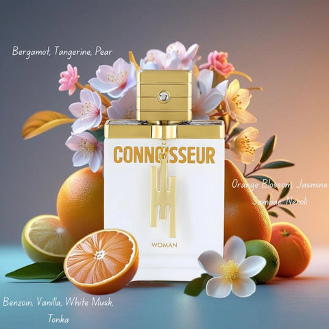Connoisseur Woman Eau de Parfum Spray 100ml (3.4 oz) by Armaf | Juicy Citrus & Blossoming Florals Wrapped in Vanilla - Intense Oud